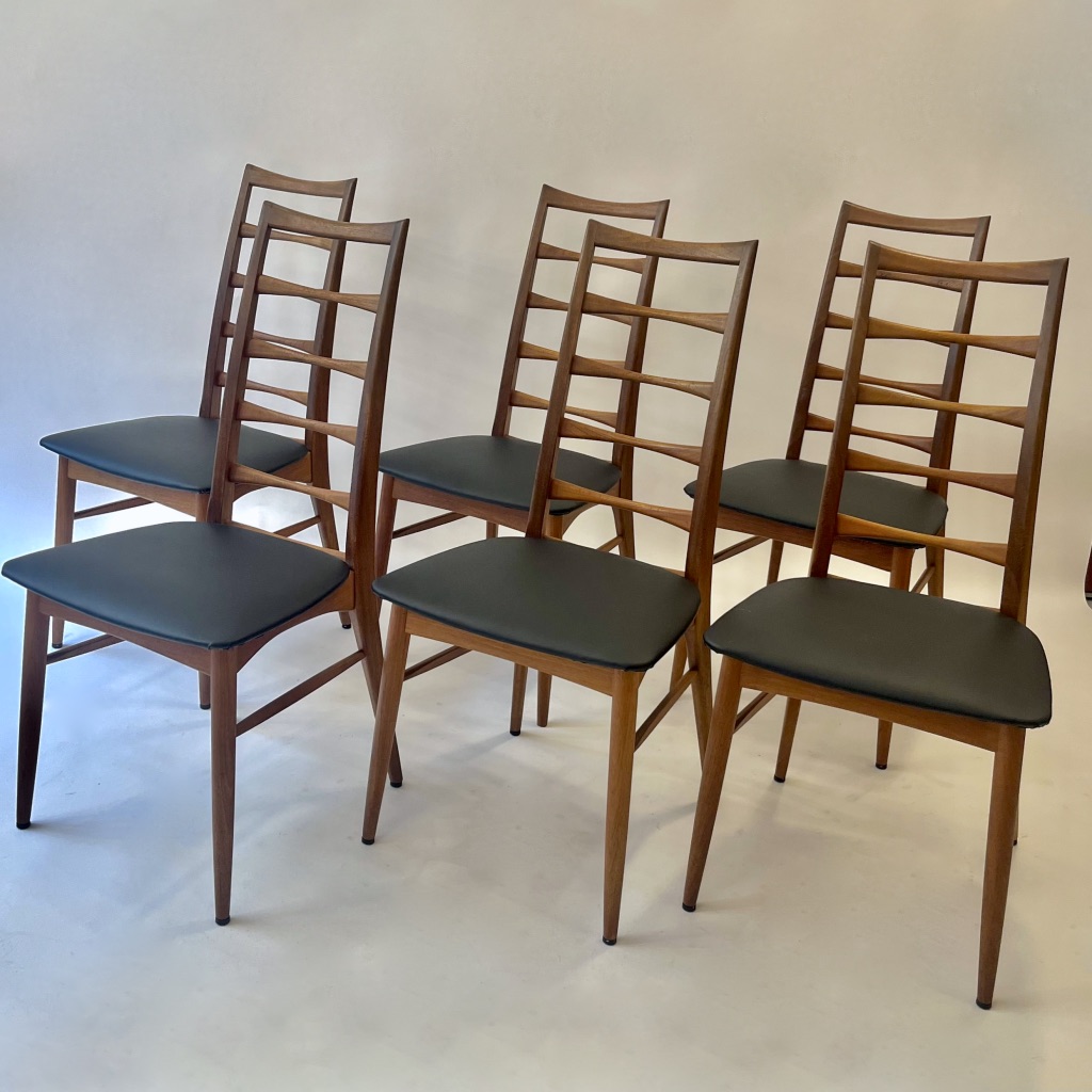 6 Chairs Teak Niels Koefoeds