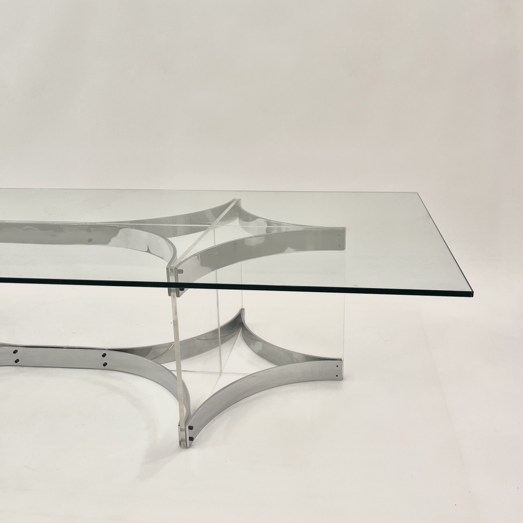 Chrome & Acrylic Coffee Table