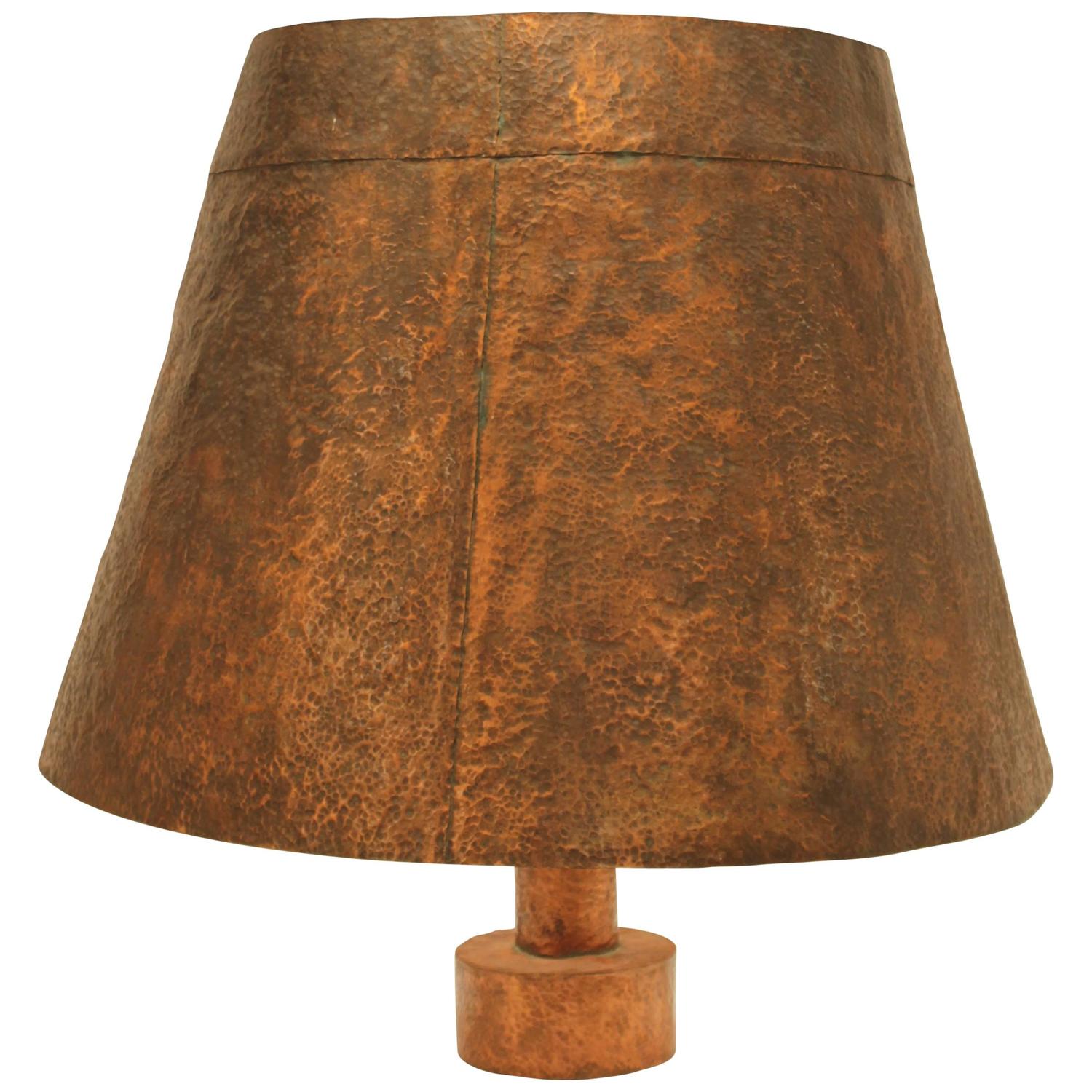 Grande lampe de table cuivre