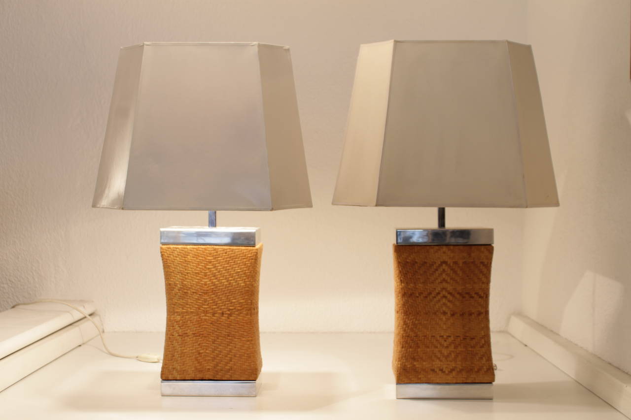 Paire de lampe de table vers 1970