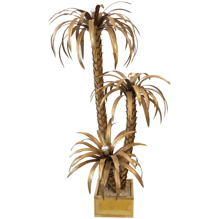 Maison Jansen Palm Tree Lampe