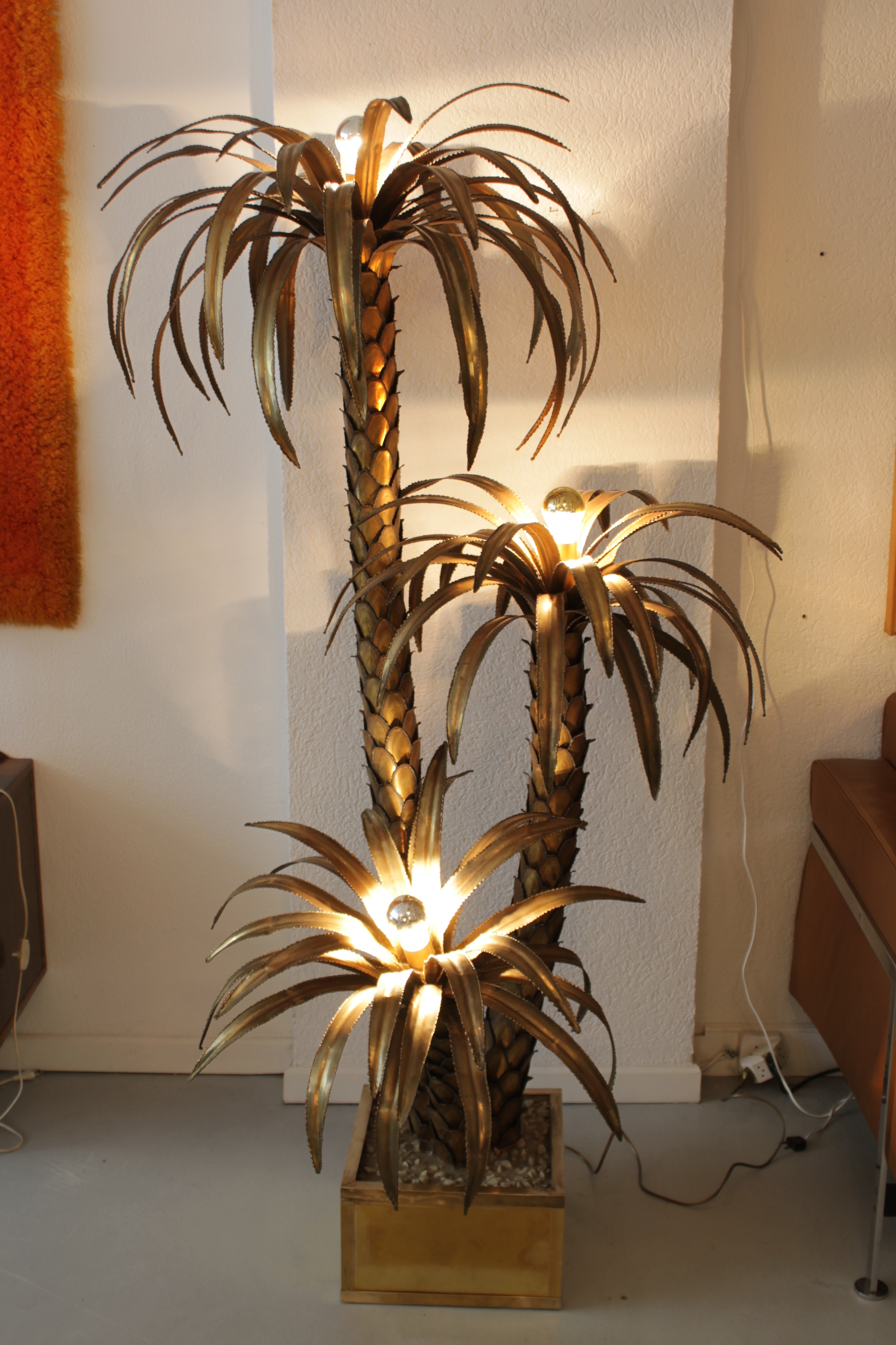 Maison Jansen Palm Tree Lampe